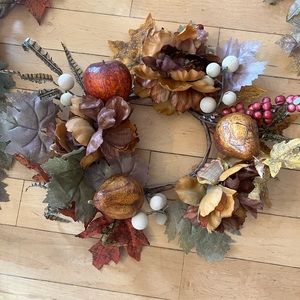 Fall Decor garland and wreath